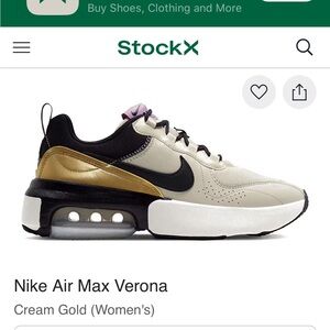 Nike Air Max Verona Women's Shoes - Cream and Gold